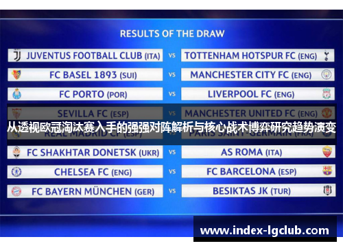从透视欧冠淘汰赛入手的强强对阵解析与核心战术博弈研究趋势演变 从透视欧冠淘汰赛入手的强强对阵解析与核心战术博弈研究趋势演变